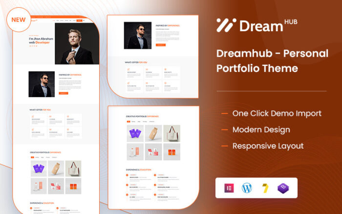 Personal CV, Resume & Portfolio WordPress Theme