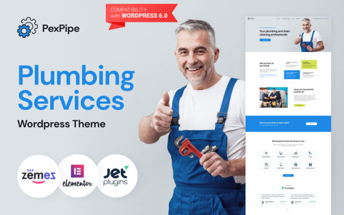 PexPipe - Plumbing Services WordPress Theme