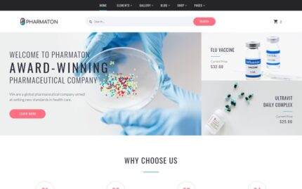 Pharmaton - Drug Store Multipage Modern HTML Template Website Template