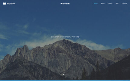 Photographer Portfolio Responsive Website Template