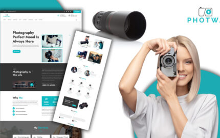 Photwa Creative Photography Portfolio Landing Page HTML5 Template Landing Page Template