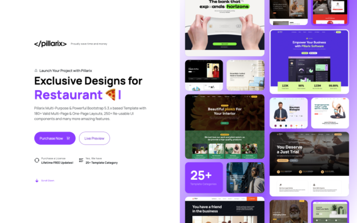 Pillarix - Multipurpose Website Template