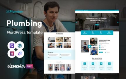 Plamber - Plumbing & Maintenance Services Multipurpose WordPress Elementor Theme WordPress Theme