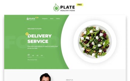 Plate - Free Food and Drink Modern HTML Landing Page Template