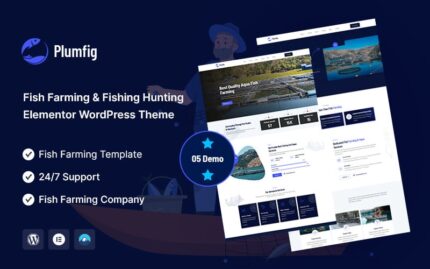 Plumfig – Fish Farming & Fishing Hunting Elementor WordPress Theme