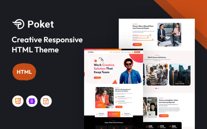 Poket – Creative Responsive Website Template