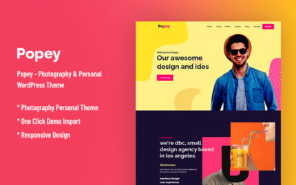 Popey - Personal & CV Responsive WordPress Theme