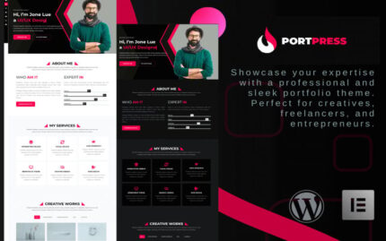 PortPress – WordPress Portfolio Theme for Creative Professionals WordPress Theme