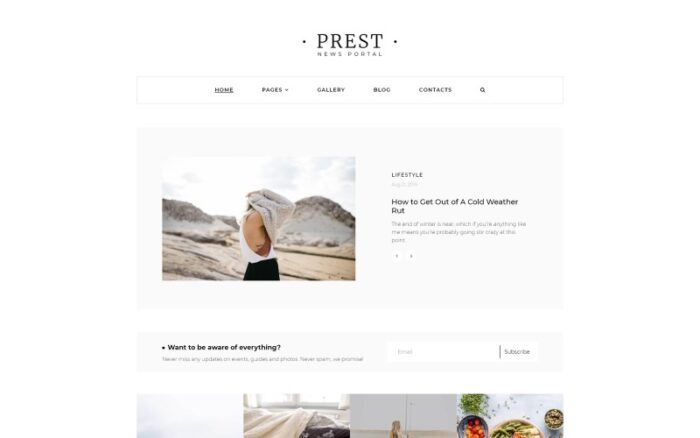 Prest - News Portal Multipage Creative Joomla Template