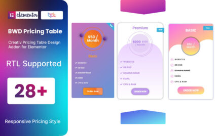 Pricing Table WordPress Plugin For Elementor