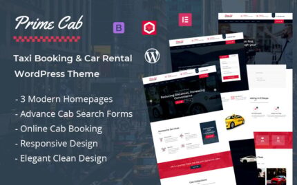 Prime Cab - Taxi Booking & Car Rental WordPress Theme