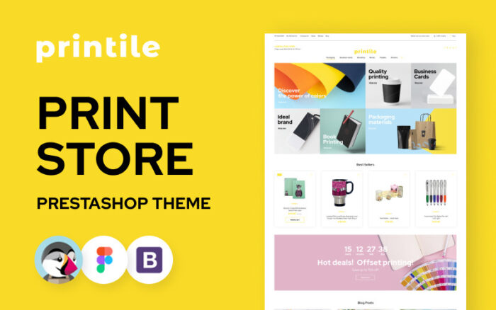 Printile - Print Shop Ecommerce Template PrestaShop Theme