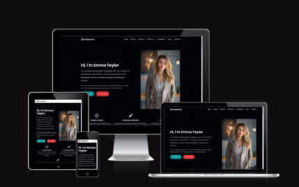 ProFileCraft Template - Multi-Version CV/Resume & Portfolio Website Website Template