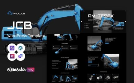 Proojcb - Heavy Machinery And Construction WordPress Elementor Theme WordPress Theme