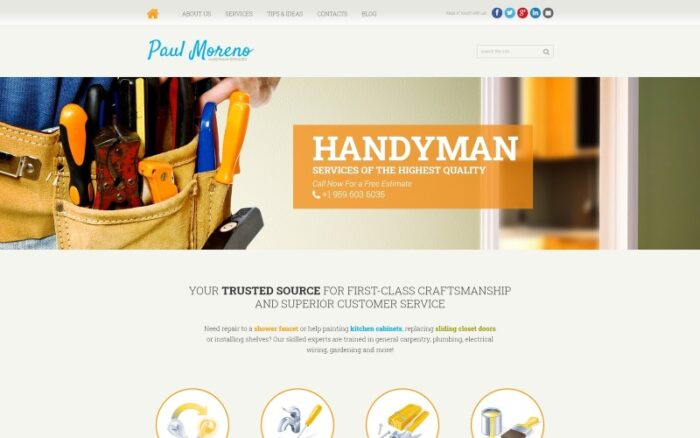 Proper Handyman Services Joomla Template