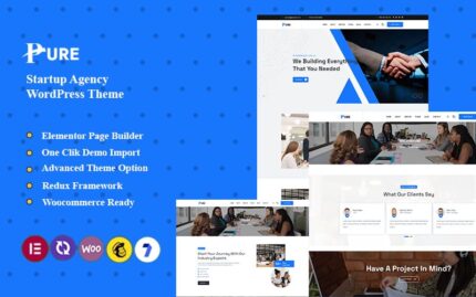 Pure - Startup Wordpress Theme WordPress Theme