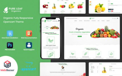 PureLeaf - Grocery Shopping Mall OpenCart Template