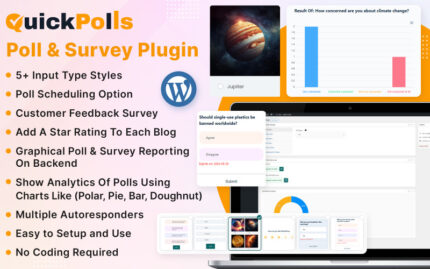 QuickPolls - Polls and Surveys Plugin WordPress Plugin