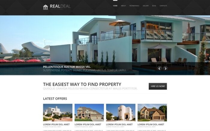 Real Estate Agency Responsive Joomla Template