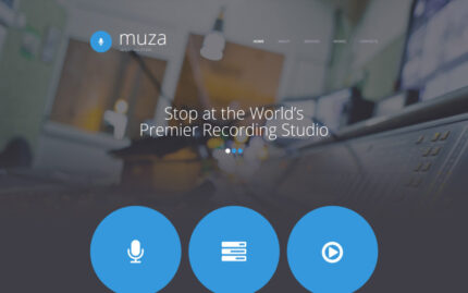 Recording Studio Responsive Website Template