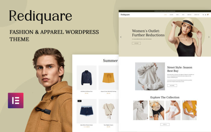 Rediquare - Fashion and Apparel WordPress Theme