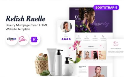 Relish Ruelle - Beauty Salon Responsive Website Template