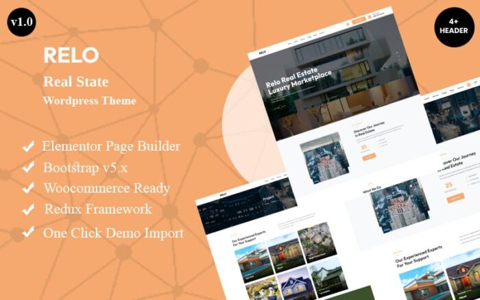 Relo - Real State Wordpress Theme WordPress Theme