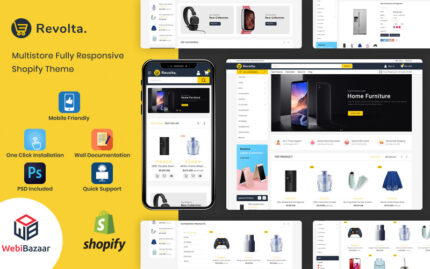 Revolta - Minimal Modern Multistore Shopify Theme