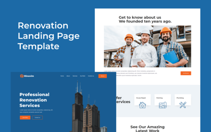 Rinovim - Renovation Landing Page Template