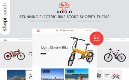 Rollo - Stunning Electric Bike Store eCommerce Shopify Theme