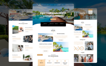 Ronghill Resort and Hotel Website HTML Template Website Template