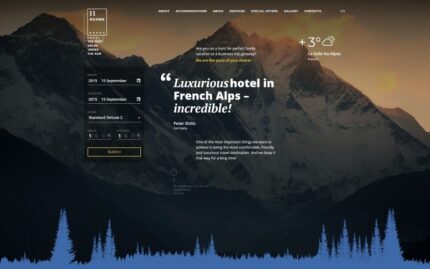 11 rooms Responsive Website Template