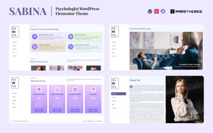 SABINA - Psychologist WordPress Theme