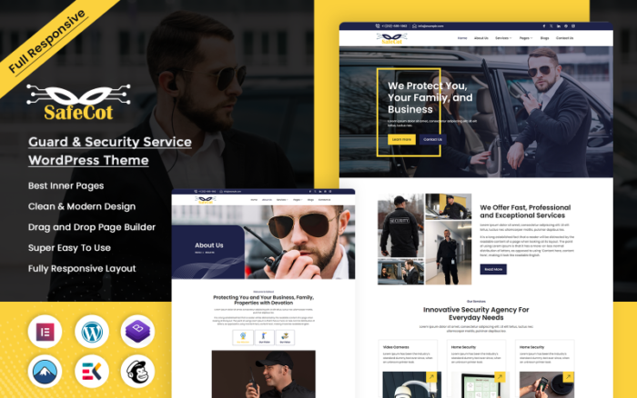 Safecot - Guard & Security Service Wordpress Theme WordPress Theme