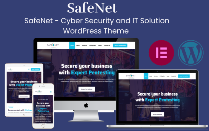 SafeNet - Cyber Security and IT Solution WordPress Theme