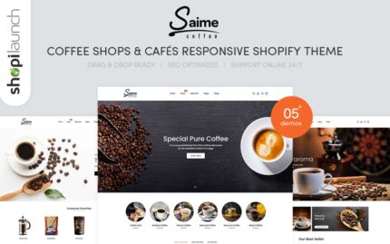 Saime - Coffee Shops & Cafés Responsive Shopify Theme