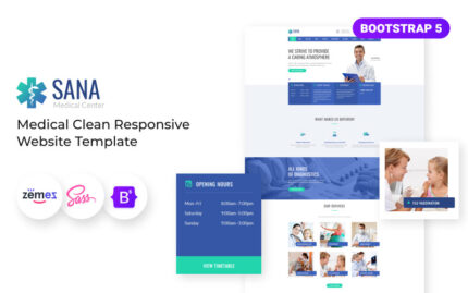 Sana - Medical Clean Responsive Website Template