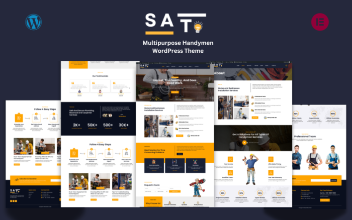 Sato - Handymen Services WordPress Theme