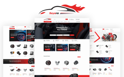 Sayara - Auto Parts Store Website Template