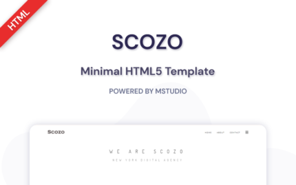 Scozo - Minimal HTML5 Website Template