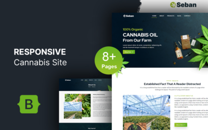 Seban - Cannabis and Medical Marijuana, CBD Oil Shop HTML5 Website Template