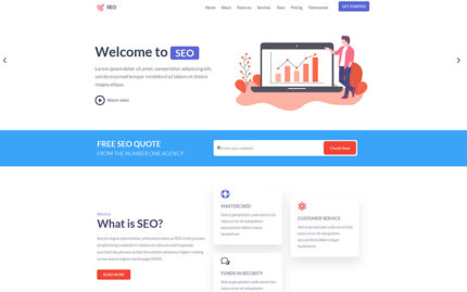 SEO - Agency HTML Landing Page Template