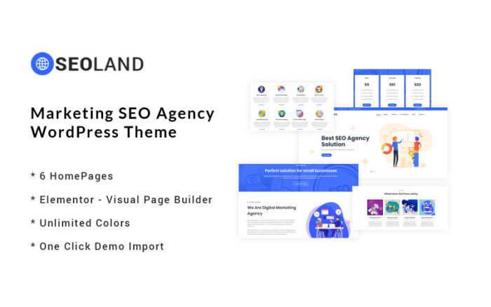 SEOLand - Digital Marketing SEO Agency WordPress Theme