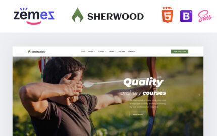 Sherwood - Archery Multipage Clean HTML Website Template