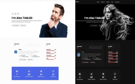 Shirin - Personal Portfolio HTML5 Template Website Template