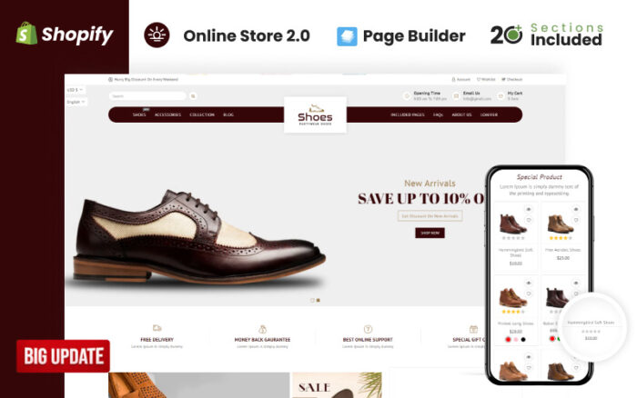 Shoes Store Responsive Shopify Theme