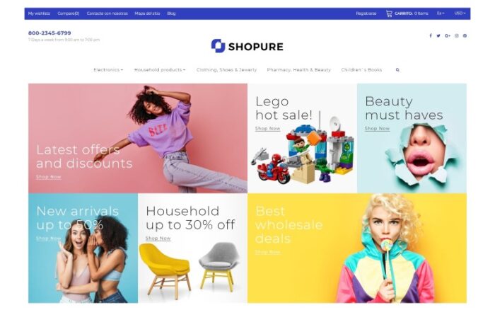 Shopure - Wholesale Store PrestaShop Theme