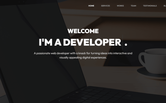 Smoothfolio - Portfolio HTML Template Landing Page Template