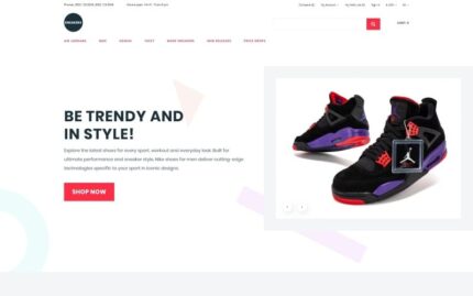 Sneakers - Shoe Store eCommerce Clean OpenCart Template