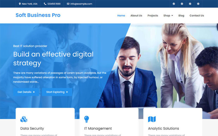 Soft Business Pro - Clean and Modern WordPress Business Theme WordPress Theme